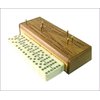 6 Dominoes with Walnut Cribbage Board Lid