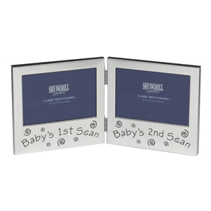 Double Baby Scan Photo Frame