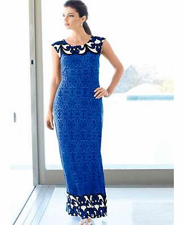 Double Border Maxi Dress