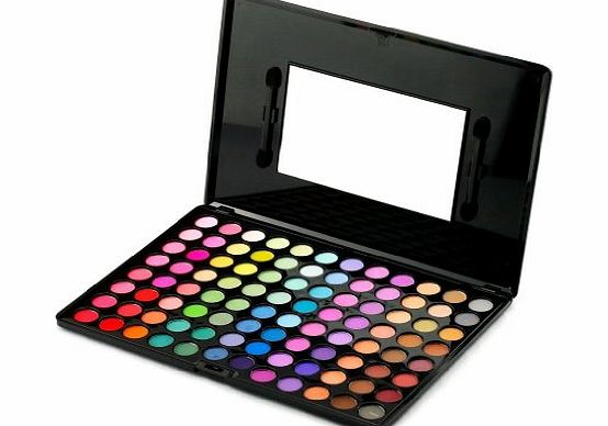 douself Ultra Shimmer 96 Color Eyeshadow Palette Eye Shadow Professional Makeup Kit Set Make Up 2 dual sponge applicator  One mirror
