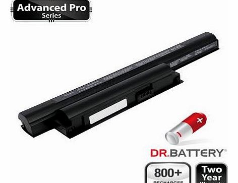 Dr. Battery Advanced Pro Series Laptop / Notebook Battery Replacement for Sony VAIO VPC-EE2E1E/WI (4400mAh) 800  Charge Cycles. 2 Year Warranty