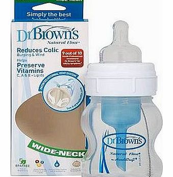 Dr Brown`s Wide Necked Baby Feeding Bottle 120ml
