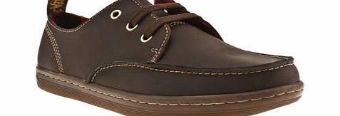 dr martens Dark Brown Ted Moccasin Toe Shoes