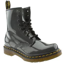 Female Dr Martens 1460 Patent Upper Casual in Grey