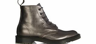 Dr. Martens Mens Pietro pewter leather boots