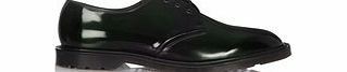 Dr. Martens Mens Steed green leather shoes