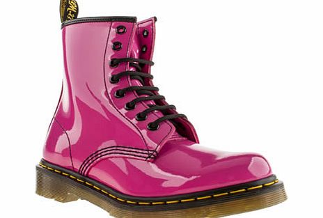 dr martens Pink 8 Eye Patent Boot Boots