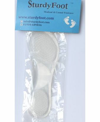 Dr. Shoes Slim Gel Insoles Arch Support Party Feet for ladies Shoes/High Heels (Clear)