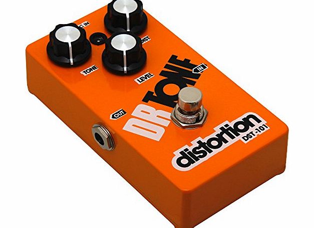 Dr Tone Distortion Electric Guitar / Bass Effects Pedal - Orange