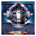 Dr Who Cyberman Face Poster