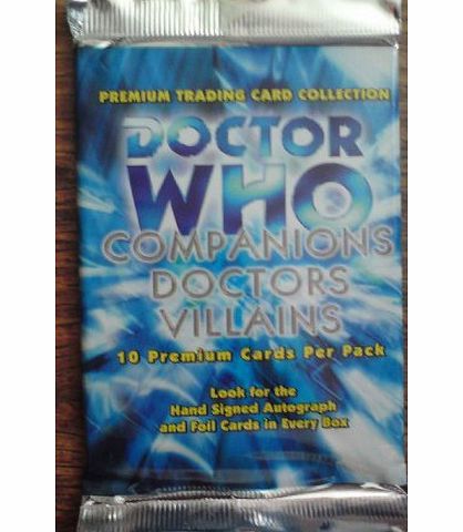 Dr Who  - companions, doctors   villians trading cards - 2 sealed packets