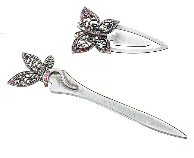 Dragonfly Letter Opener and Butterfly Bookmark
