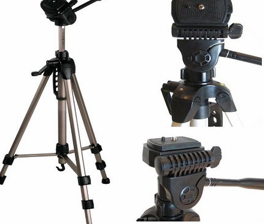 Full Size Nikon Fitting Tripod - Latest 2014 Model - Guaranteed To Fit All Nikon DSLR Cameras And Camcorders - 2 Year Manufactures Guarantee - Includes Case With Shoulder Strap - FREE Pocket Flexible 