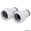 &frac12;` BSP Tap Connectors Pack of 2