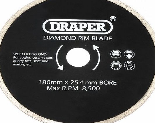 Draper 10350 180mm Tile Cutting Saw Blade
