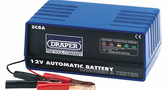 Draper 12v Automatic Battery Charger - 12a 66800