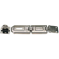 Draper 160mm Heavy Duty Single Hinge Steel Hasp And Staple With Fixings