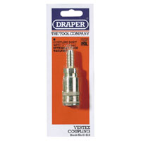 Draper 3/8andquot Bore Vertex Air Line Coupling With Tailpiece
