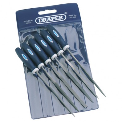 Draper 6 Piece Soft Grip Needle File Set 63635