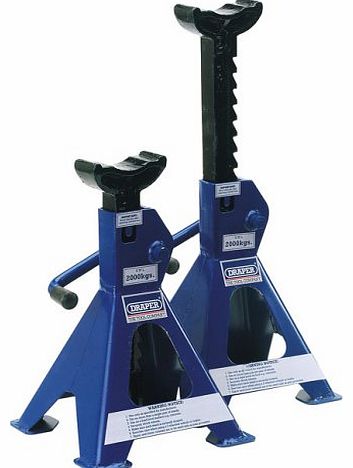Draper 64431 2-Tonne Ratchet-Style Axle Stands (Pack of 2)