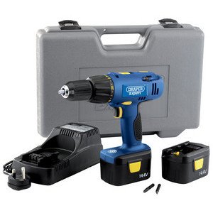 Draper Expert 41407 14.4-Volt Cordless Combination Drill with Two Ni-CD Batteries