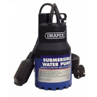 Draper Submersible Clean Water Pump 6m Lift and 120l/m Max Flow   Float Switch 110v