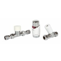 TRV4 White and Chrome TRV 15mm Straight and L/S