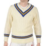 Nicolls Cricket Sweater Bottle/Gold Youths