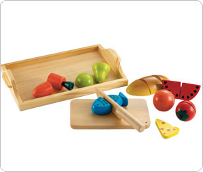 Dream Town Wooden Cut and Play Food