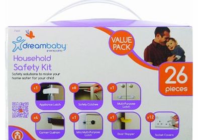 Dreambaby Household Safety Kit Value Pack (White, 26 Pieces)