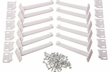 Dreambaby Safety Catches - Extra Value (Pack Of 12, White)