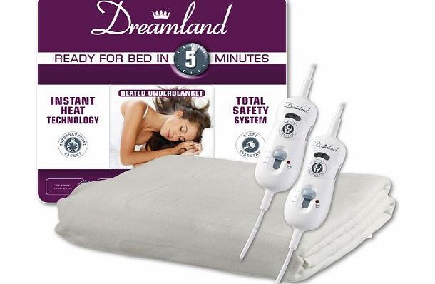 Dreamland 6994 Ready for Bed In 5 Minutes Heated Double Underblanket