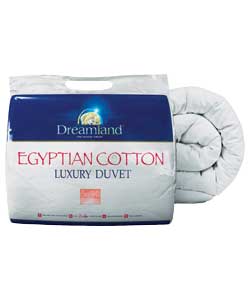 DREAMLAND Egyptian Cotton 10.5 Tog Duvet - Super