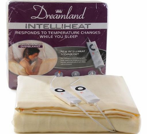 Dreamland Intelliheat Harmony Double Heated Over Blanket with Dual Control