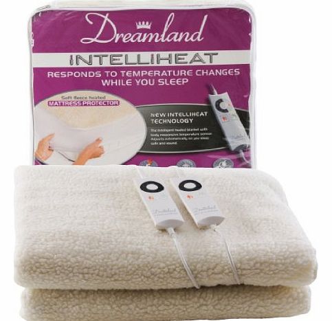 Dreamland Intelliheat Heated Fleecy King Size Dual Mattress Protector