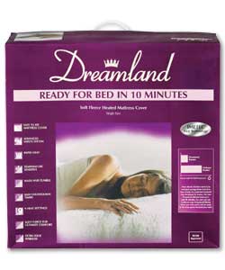 DREAMLAND Ready for Bed Fleecy Fitted Mattress Cover