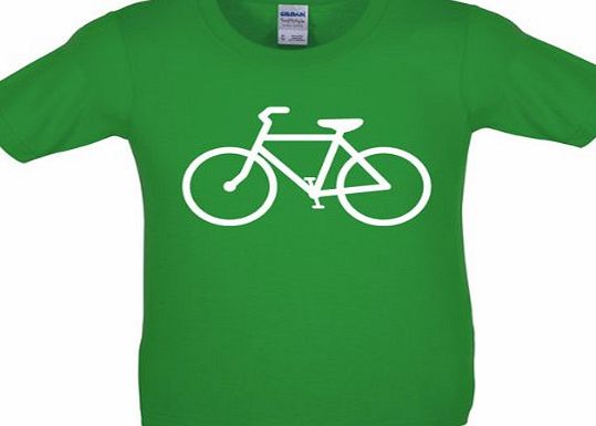 Dressdown Bicycle - Childrens / Kids T-Shirt - Irish Green - XS (3-4 Years)