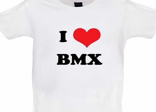 Dressdown I Love BMX - Baby / Toddler T-Shirt - White - 3-6 Months