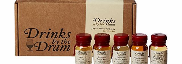 Drinks by the Dram Super Peaty Whisky Tasting Set