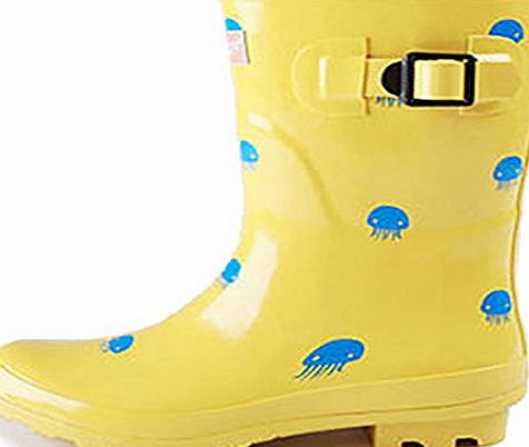 DripDrop Ladies wellington boots DripDrop designer yellow octopus style rain wellies size 6
