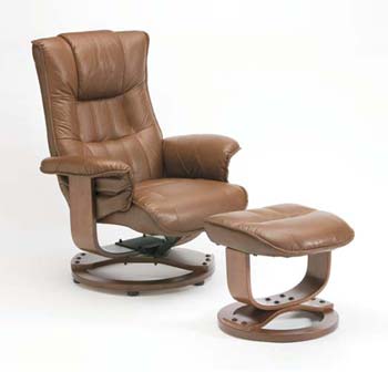 Restwell Porto Swivel Recliner and Footstool