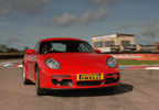 Driving Porsche Cayman Thrill at Thruxton
