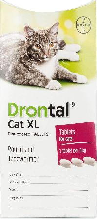 Drontal, 2102[^]0104351 Cat XL Worming Tablets - Triple Pack