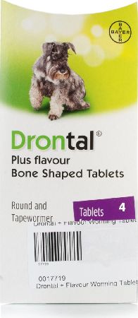 Drontal, 2102[^]0105006 Tasty Worming Tablets for Dogs - 4 Pack