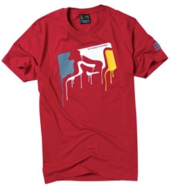 Mens Drips T-Shirt Red