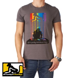 Drunknmunky T-Shirts - Drunknmunky Rainbow Splat