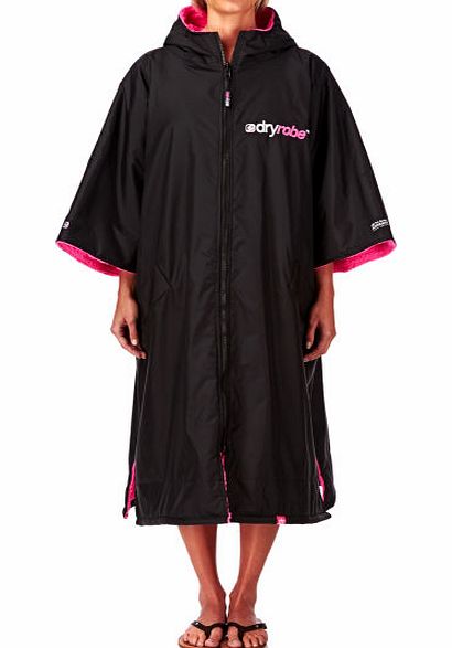 Dryrobe Advance Poncho - Black/ Pink