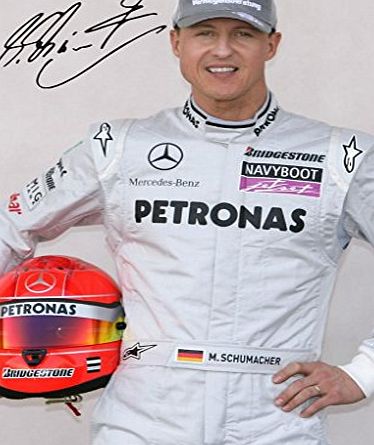 Michael Schumacher Autographed Signed A4 21cm x 29.7cm Poster Photo