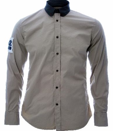 Drafted Sleeve Patch Shirt