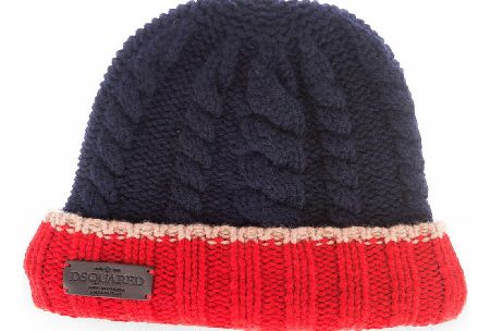 Dsquared Woolen Contrast Hat